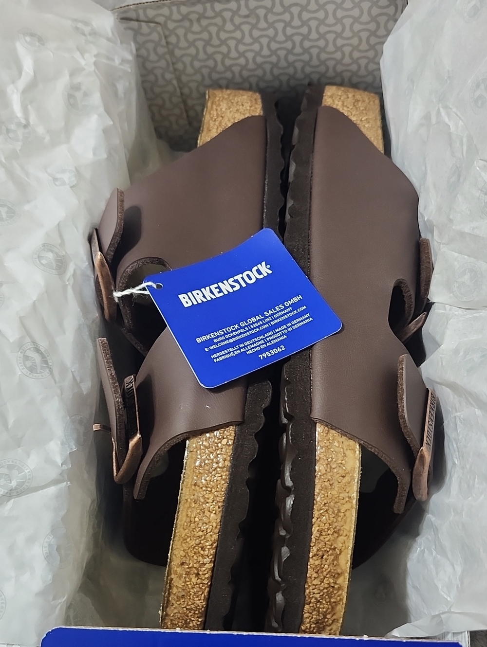 Birkenstock Arizona BS Sandals - Dark Brown M 45